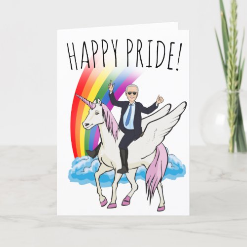 Joe Biden Happy Pride Card