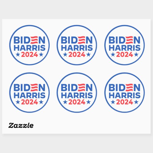 Joe Biden Harris election 2024 vote Biden Classic Round Sticker