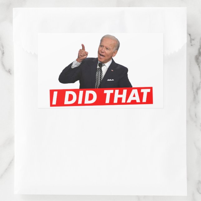 I'M JOE BIDEN I FORGOT THIS MESSAGE WVPO-00580 6 X 4 POLITICAL STICKER