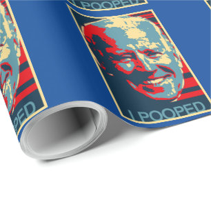 JOE BIDEN I POOPED OBAMAIZED CHRISTMAS WRAPPING P PAPER