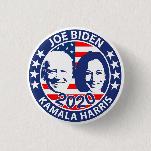 Joe Biden & Kamala Harris 2020 Button (Front)