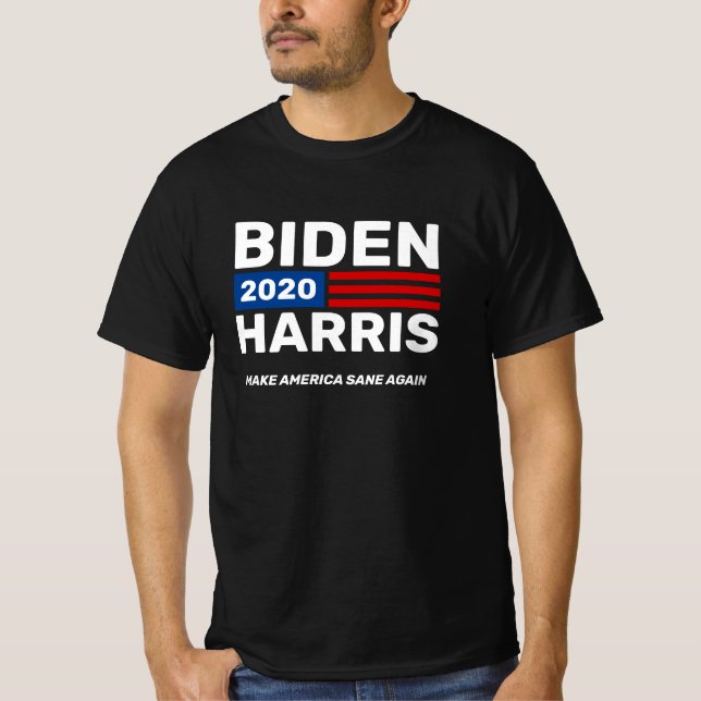 Joe Biden Kamala Harris 2020 Campaign Black Rally T-Shirt (Front)