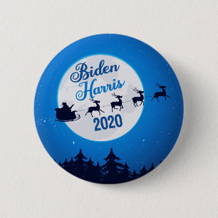 Joe Biden Kamala Harris 2020 Christmas Button