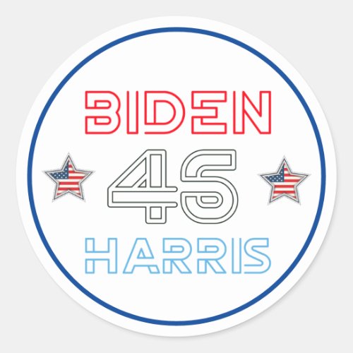 Joe Biden Kamala Harris 2020 Classic Round Sticker