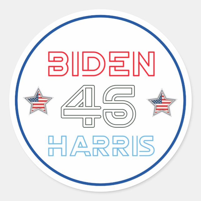 Joe Biden Kamala Harris 2020 Classic Round Sticker (Front)