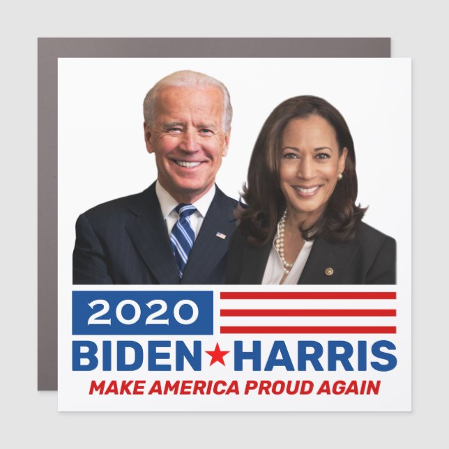 Joe Biden Kamala Harris 2020 Election Campaign Car Magnet (Front)