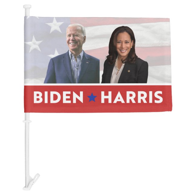 Joe Biden Kamala Harris 2020 Election Photo Car Flag (Front)
