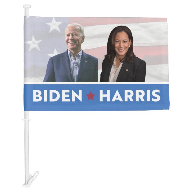 Joe Biden Kamala Harris 2020 Election Photo Car Flag (Front)