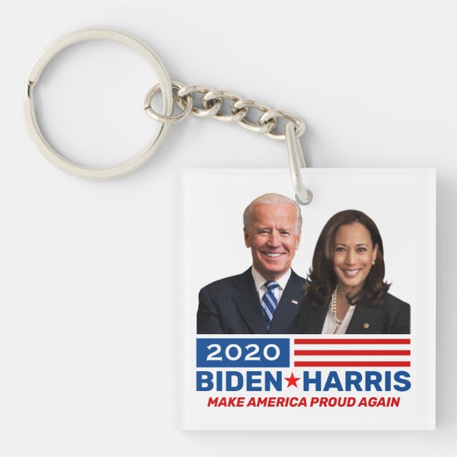 Joe Biden Kamala Harris 2020 ElectionCampaign Keychain (Front)