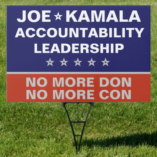 Joe Biden Kamala Harris 2020 Leadership Lawn Sign