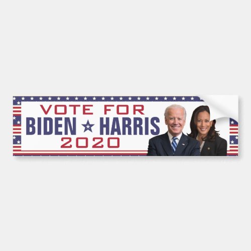 Joe Biden Kamala Harris 2020 Photos President Vice Bumper Sticker