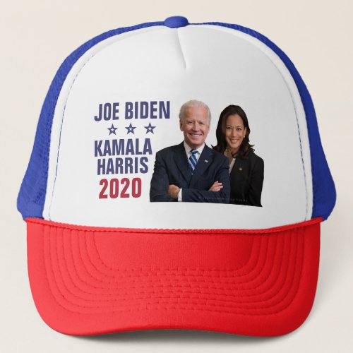Joe Biden Kamala Harris 2020 President Vice Photos Trucker Hat