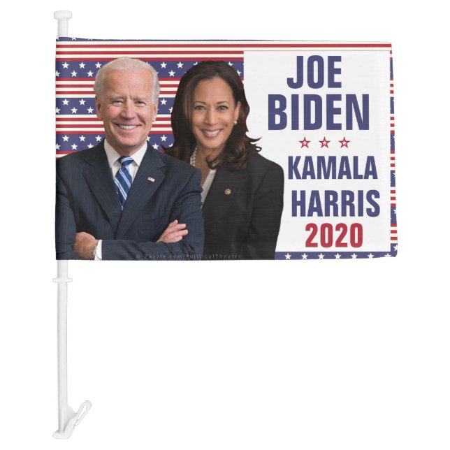 Joe Biden Kamala Harris 2020 US President Photo Car Flag (Front)