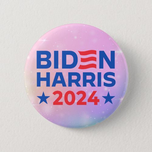 Joe Biden kamala Harris 2024 election pink cute Button