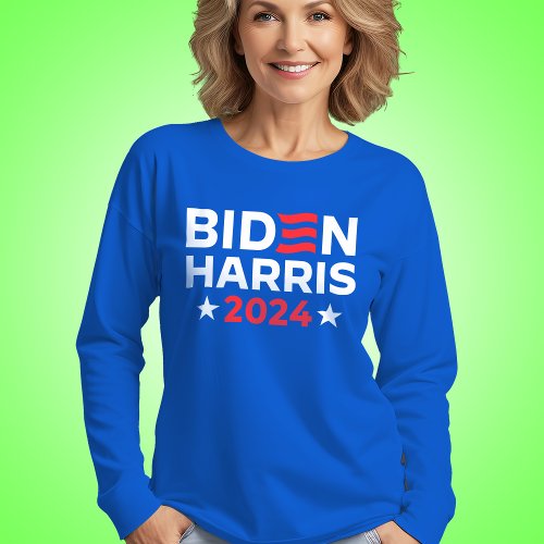 Joe Biden kamala Harris 2024 liberal long sleeve  T_Shirt