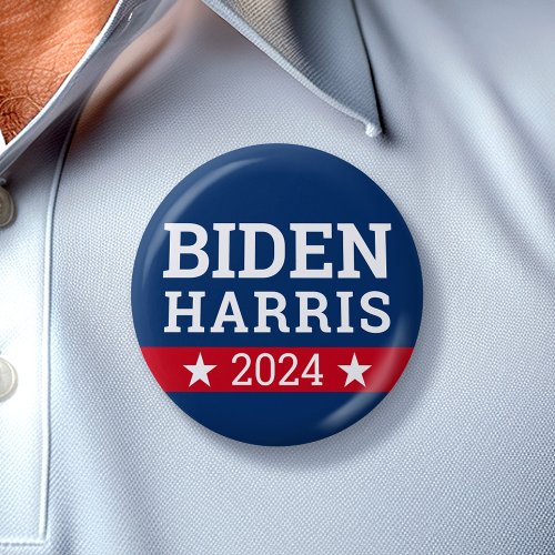 Joe Biden Kamala Harris 2024 _ Modern Stars Button