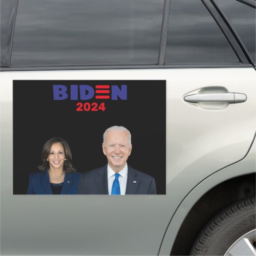 Joe Biden Kamala Harris 2024 President Vice Photo  Car Magnet
