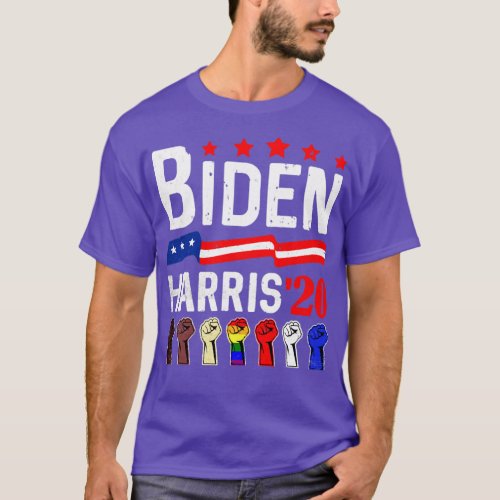 Joe Biden Kamala Harris Anti Racism LGBT Support T_Shirt