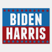 Joe Biden Kamala Harris Blue Red Stars Sign 