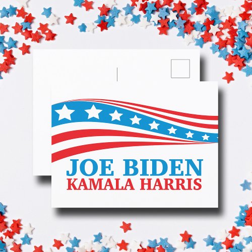 Joe Biden Kamala Harris for America 2024 Election Postcard
