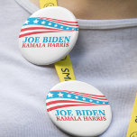 Joe Biden Kamala Harris for America Button<br><div class="desc">Joe Biden Kamala Harris 2020 American Flag button for the democratic party candidates. Vote democrat in the 2020 election to pick Biden for president. Cool American flag design.</div>