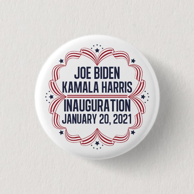 Joe Biden Kamala Harris Inauguration 2021 Button (Front)