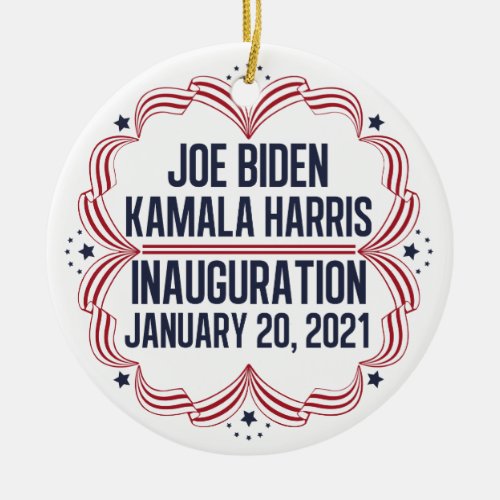 Joe Biden Kamala Harris Inauguration 2021 Ceramic Ornament