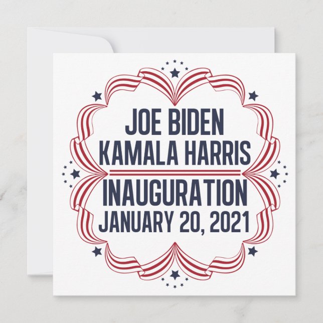 Joe Biden Kamala Harris Inauguration 2021 Invitation (Front)