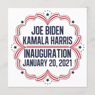 Joe Biden Kamala Harris Inauguration 2021 Invitation