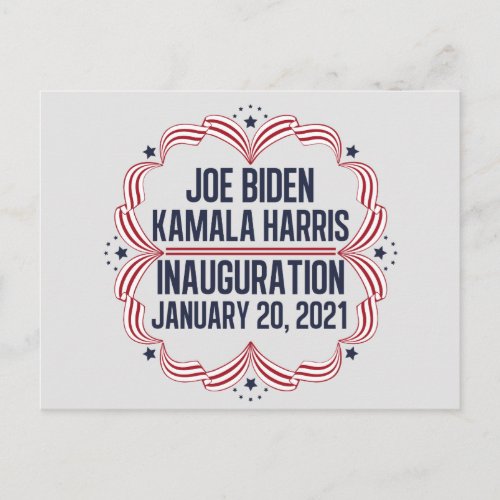 Joe Biden Kamala Harris Inauguration 2021 Postcard