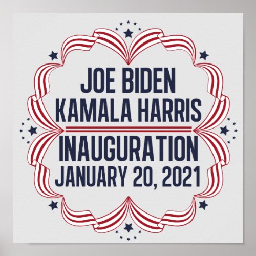 Joe Biden Kamala Harris Inauguration 2021 Poster