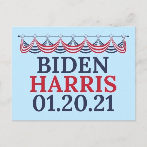 Joe Biden Kamala Harris Inauguration Day Postcard
