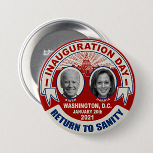 Joe Biden Kamala Harris Inauguration Day Souvenir Button