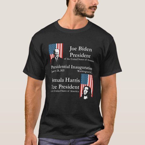 Joe Biden Kamala Harris  President Inauguration 2 T_Shirt