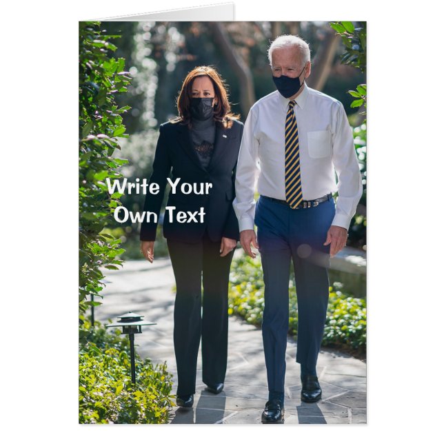 Joe Biden & Kamala Harris - Write Your Own Text Cards (Front)