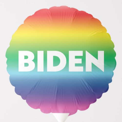 Joe Biden lgbtq lgbt pride rainbow colors Balloon
