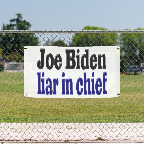 Joe Biden liar in chief Banner