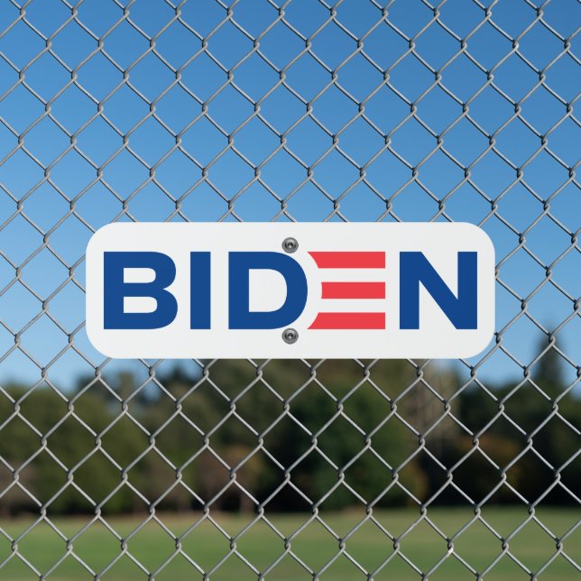 Joe Biden Logo Metal Sign (In Situ(Fence))