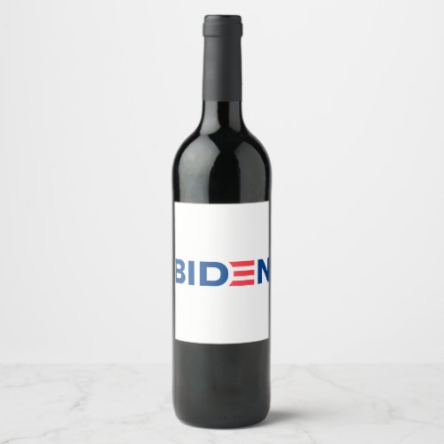 Joe Biden Logo Wine Label