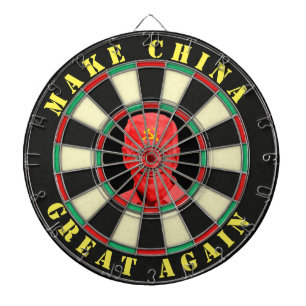 Joe Biden Make China Great Again Funny Satire Dart Board