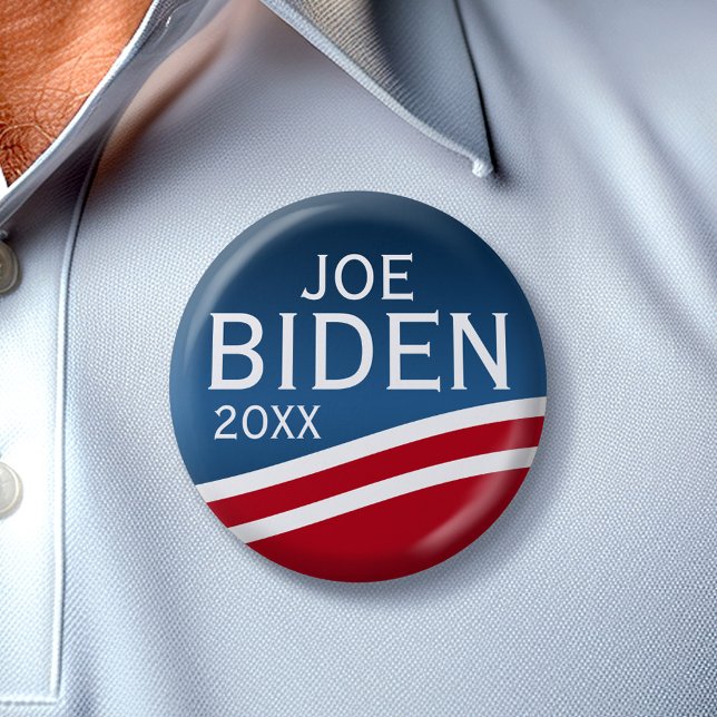 Joe Biden - Modern Wave Design Button (Joe Biden 2024 Button)