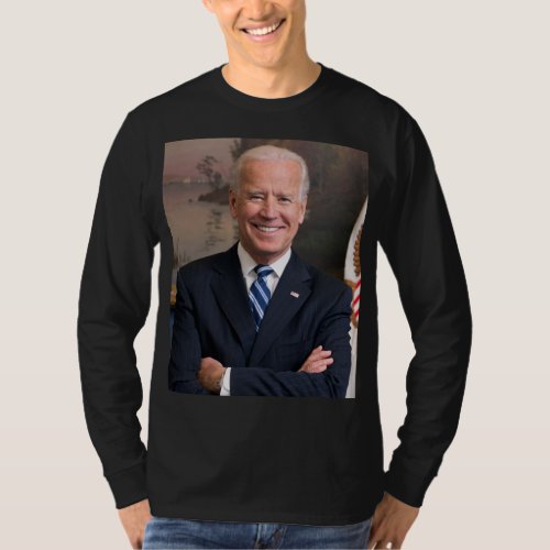 Joe Biden Official Portrait ZSSG Long Sleeve T_Shirt