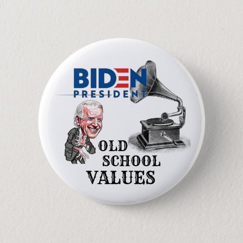 Joe Biden Old School Button
