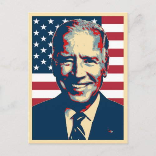 Joe Biden Patriotic Postcard