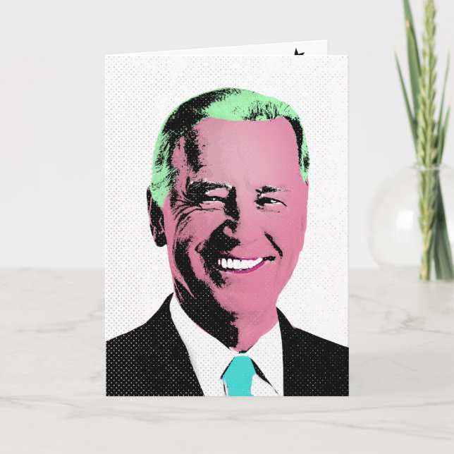 Joe Biden Pop Art Card (Front)