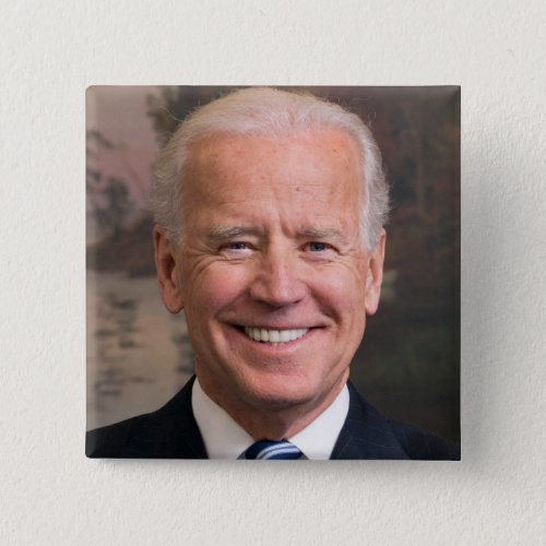 Joe Biden Portrait Photo Button