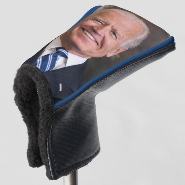Joe Biden Portrait Photo Golf Head Cover (3/4 Front)
