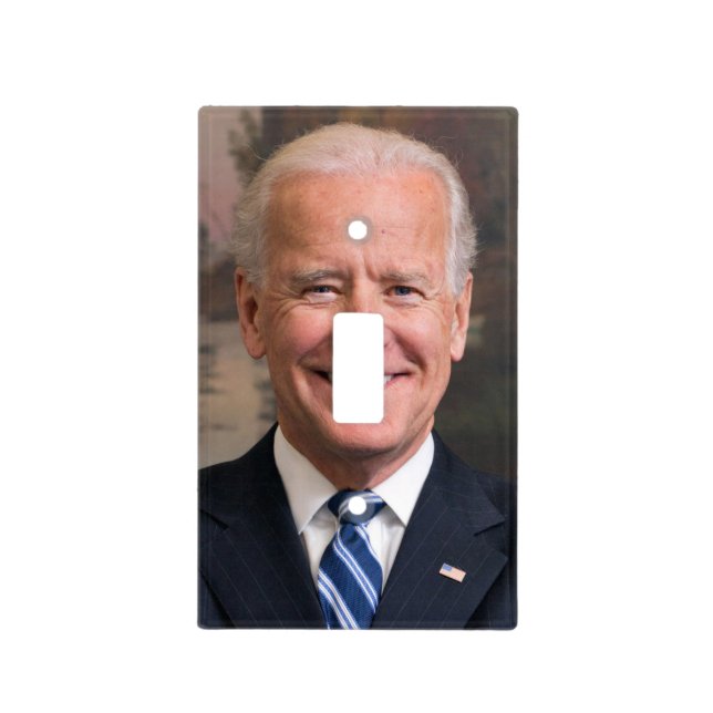 Joe Biden Portrait Photo Light Switch Cover (Front)