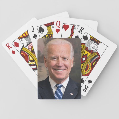 Joe Biden Portrait Photo Poker Cards