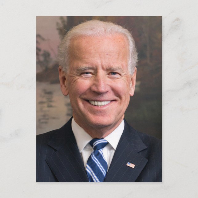 Joe Biden Portrait Photo Postcard (Front)
